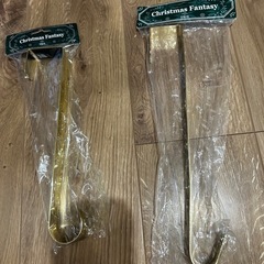 クリスマス　【大小の2つセット】リースフックの画像