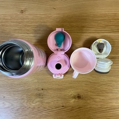 サーモス 水筒 真空断熱2ウェイボトル 0.63L ピンクハート FJJ-600WF PHTの画像