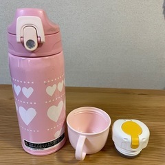 サーモス 水筒 真空断熱2ウェイボトル 0.63L ピンクハート FJJ-600WF PHTの画像