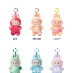 ラブブ　THE MONSTERS Big into Energy シリーズ ぬいぐるみペンダント HAPPINESSの画像