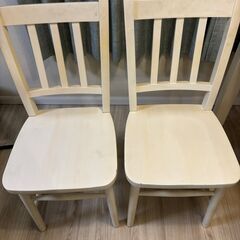 ダイニングテーブル＆椅子2脚の画像