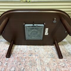 【11/29（土）限定！指定先へ送料無料でお届けします（墨田区、江東区、台東区）】美品 無印良品 こたつ MK-1208V/DB/12 楕円形 廃盤品の画像