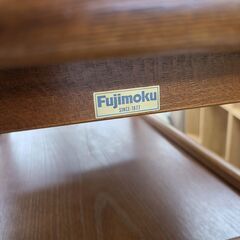 J1783【リユースのサカイ柏店】Fujimoku　フジモク　木製キッチンワゴン　クリーニング済　の画像