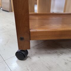 J1783【リユースのサカイ柏店】Fujimoku　フジモク　木製キッチンワゴン　クリーニング済　の画像