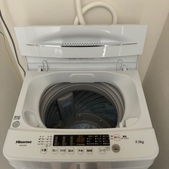 取りに来られる方限定！縦型洗濯機(ハイセンス)5.5キロです！の画像