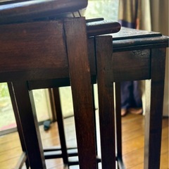 アンティーク　ネストテーブルの画像