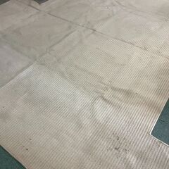 カーペット 348cm×348cm 江戸間8畳 ベージュ 一部カット加工 ラグ マットの画像