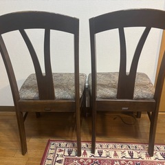 マルニ木工　ダイニングチェア2脚の画像