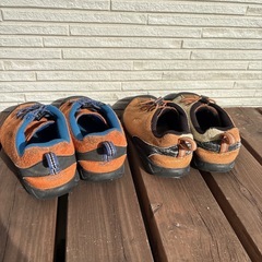 捨てるのなら欲しいという方限定keen子供靴2セットの画像