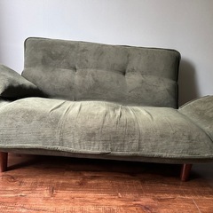 おしゃれ　コーデュロイ　2〜3人ソファーの画像