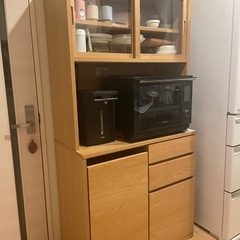 【77%OFF】無印　食器棚　カップボードの画像