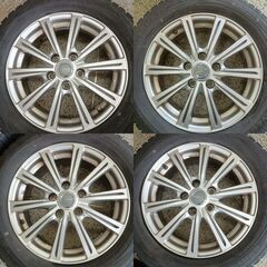 【205/60R16】DUNLOP WM01＋YOKOHAMA MILLOUS 16インチホイール4本セット｜履き潰し・車検用に最適｜安城市取付可の画像