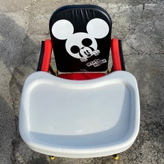 中古　ベビーチェア　カトージ　折りたたみ　食事椅子　ハイチェア　椅子　ミッキー　の画像