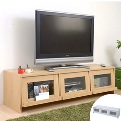 収納すっきりテレビ台 テレビボード フラップ扉付 Flapperの画像