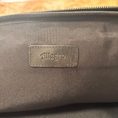 Allegroブラックレザー ショルダーバッグの画像