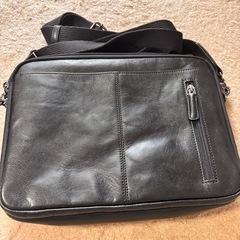 Allegroブラックレザー ショルダーバッグの画像