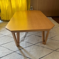 こたつ　テーブル　長方形　ナチュラルの画像