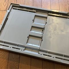 trusco 薄型オリコン 50L グレー ボックス box 収納 折り畳み 折りたたみの画像