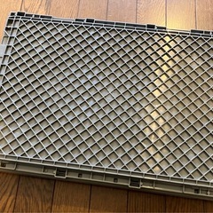 trusco 薄型オリコン 50L グレー ボックス box 収納 折り畳み 折りたたみの画像