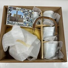 未使用 有田焼 肥前焼 清兵衛作 急須 湯呑5客セット 茶器 湯飲みの画像