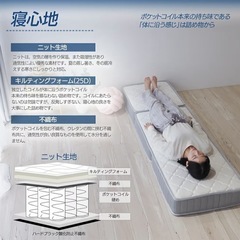 【ベッドアンドマットレス】 折りたたみ マットレス 三つ折りの画像