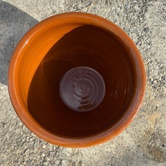 中古　梅干し　壺　ブラウン　蓋付きの画像