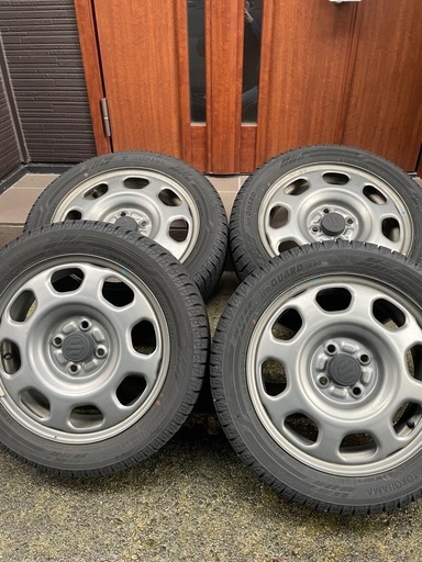 【ホイール付きスタッドレスタイヤ】【着用1シーズン1,000kmのみ】YOKOHAMAアイスガードiG60 165/60R15
