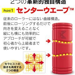 新品　MUELLER フォームローラー レッド 225kg耐荷重の画像
