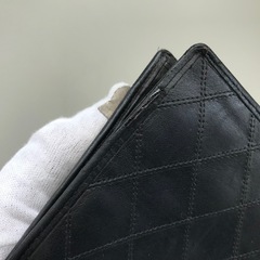 CHANEL シャネル おり財布 黒色 コンパクト財布の画像