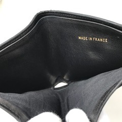 CHANEL シャネル おり財布 黒色 コンパクト財布の画像