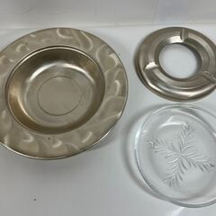 未使用 dia silver ダイヤシルバー 灰皿 一輪挿し 昭和レトロの画像