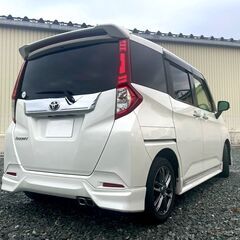 【自社ローン＆リース】でルーミーカスタムに乗れます！🚗　月々格安・保証人不要・ブラックOK　事情がある方でも大丈夫です😉　＜車検2年付き＞H 29年式　修復歴なし　カスタムG　4WD　ALPINEフルセグナビ　両側パワスラの画像