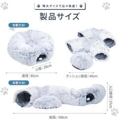 猫トンネルの画像
