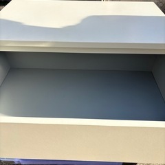 3段収納棚　ホワイトの画像