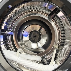 【中古品】2023年製 SHARP シャープ ドラム式 洗濯乾燥機 ハイエンドモデル ES-X11A-SL ハイブリッド乾燥 洗剤自動投入 乾燥フィルター自動掃除 洗濯11kg/乾燥6kg 幅64cm 左開き シルバー 生活家電の画像