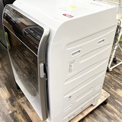 【中古品】2023年製 SHARP シャープ ドラム式 洗濯乾燥機 ハイエンドモデル ES-X11A-SL ハイブリッド乾燥 洗剤自動投入 乾燥フィルター自動掃除 洗濯11kg/乾燥6kg 幅64cm 左開き シルバー 生活家電の画像