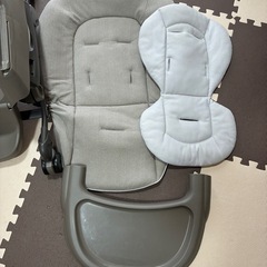 Combi コンビ ネムリラ CR (マーブルベージュ) ハイローチェア ハイローラック スウィングラック ロングユース 手動スウィングの画像