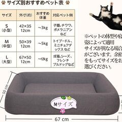 囲い付きペットベッドの画像