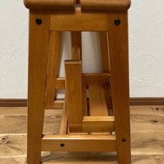 木製 スツール ステップ 踏み台 椅子 2段の画像