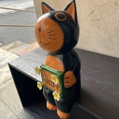 お座りするバリ猫　ウェルカムの画像