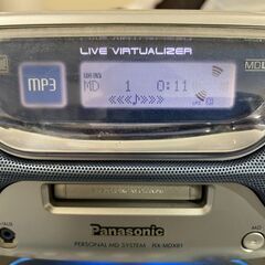 Panasonic パナソニック パーソナルMDシステム RX-MDX61 CD・カセット・ラジオの画像