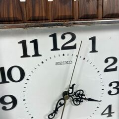 SEIKO セイコー 壁掛け時計 クォーツ QB507B 昭和レトロ の画像