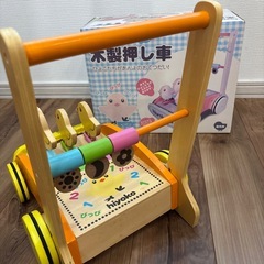 カタカタ　木製押し車の画像