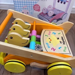 カタカタ　木製押し車の画像