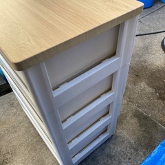 中古　収納ケース　4段　プラスチック　ケースの画像