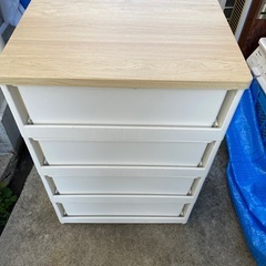 中古　収納ケース　4段　プラスチック　ケースの画像