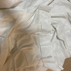 状態良し！白のレースカーテン2枚セットの画像