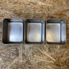 C(7679)江部松商事 深型組バット 3個 ステンレス 18-8 EBM W105D135H60 厨房用品 業務用 飲食店 店舗用 中古の画像