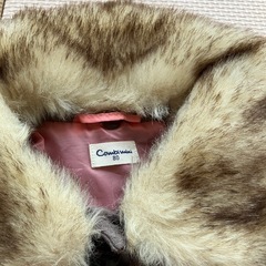 ファー付き コート 羽織り 上着 80の画像