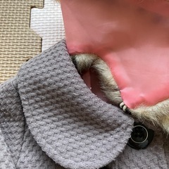 ファー付き コート 羽織り 上着 80の画像